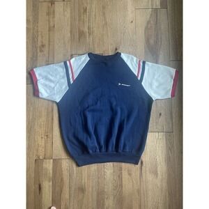 Vintage Dunlop colorblock short sleeve sweatshirt size‎ XL